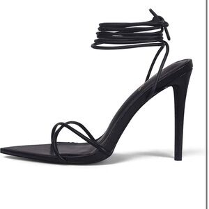 Black Strappy Heels